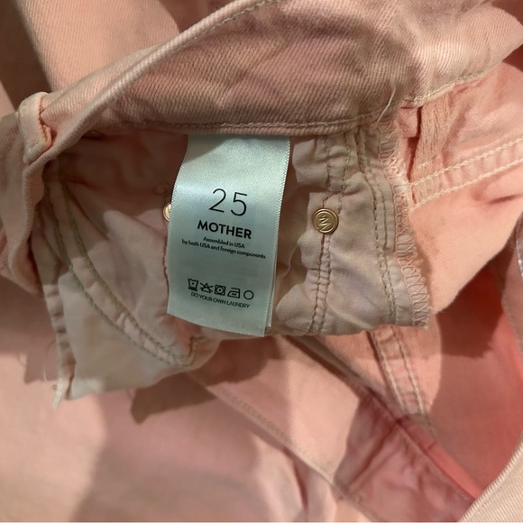Mother Denim The Mid Rise Maven Ankle in Candlelight Peach, Size 25 - Picture 5 of 8